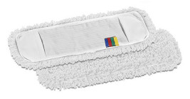 Моп с карманами TTS Microriccio (40х13см, микрофибра, белый)