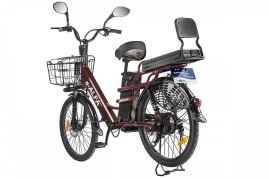 Электровелосипед GREEN CITY e-ALFA LUX (коричневый)