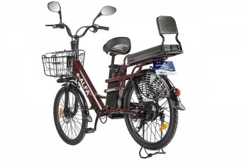 Электровелосипед GREEN CITY e-ALFA LUX (коричневый)