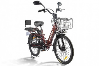 Электровелосипед GREEN CITY e-ALFA LUX (коричневый)