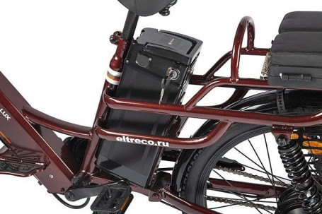 Электровелосипед GREEN CITY e-ALFA LUX (коричневый)