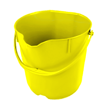 Ведро FBK (9л, полипропилен, желтый)