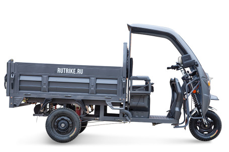 Трицикл электрический Rutrike D5 КАБИНА гидравлика (серый)