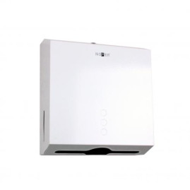 Диспенсер для полотенец Nofer industrial evo (нерж., белый)