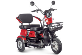 Трицикл электрический Rutrike Gelbert Caf (48/60V, 600W, красный)