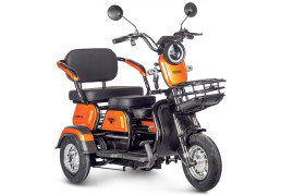  Трицикл электрический Rutrike Gelbert Caf 48V/60V 600Вт (оранжевый)