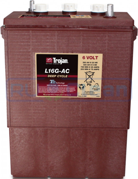 Тяговый аккумулятор Trojan L16G-AC (6В, 320Ач, Acid)