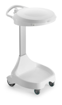 Держатель мешка TTS Smile W-10 (колеса, крышка белая)