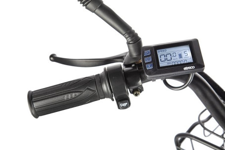 Трицикл электрический Eltreco Porter Fat 500 (темно-синий)