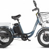 Трицикл электрический Eltreco Porter Fat 500 (темно-синий)