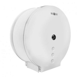 Диспенсер для туалетной бумаги Nofer (нерж., белый)