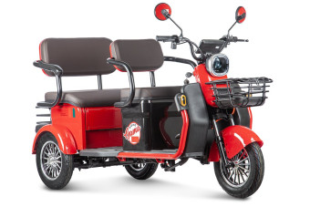 Трицикл электрический Rutrike Gelbert Kappa (48/60V, 650W, красный)