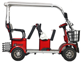 Трицикл электрический Rutrike Gelbert Hara 48V/60V 600Вт (синий)