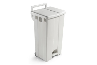 Контейнер мусорный TTS Derby (90л, серая крышка, серый)