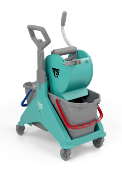 Тележка TTS NICKITA (2х15л, отжим DRY, зеленый)