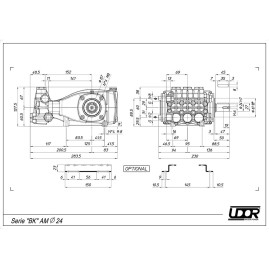 Насос высокого давления UDOR BKC 15/30 S (300бар, 15л/мин)