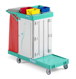 Тележка TTS Magic Line 330S (4х4л, закрытая, держ. мешка 120л)