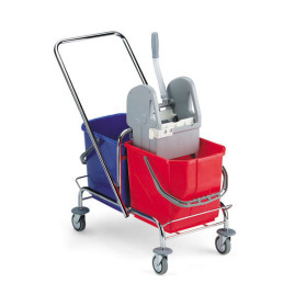 Тележка TTS Roll 30 (без отжима, 2*25 л, хромир. с U-образной ручкой)