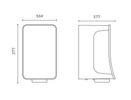 Сушилка для рук Nofer FUSION (автомат, нерж.)