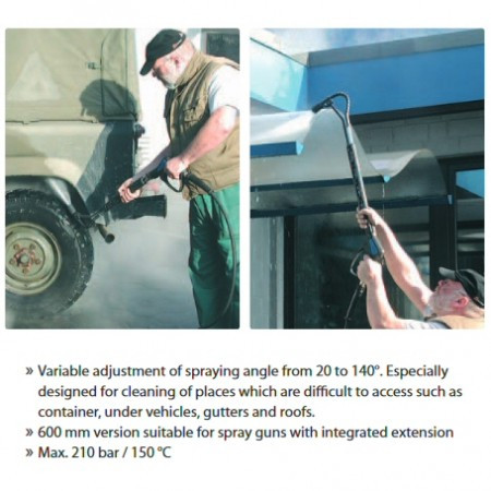 Копье ST85 (60см, М22ш-1/4&quot;г, 210бар, оцинк, термо, изменяемое) R+M