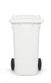 Контейнер TTS (120 л, колеса, педаль, крышка, белый)