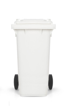 Контейнер TTS (120 л, колеса, педаль, крышка, белый)