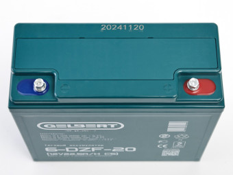 Тяговый аккумулятор Gelbert 6-DZF-20 (12В, 22,5Ач, AGM)