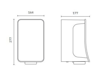 Сушилка для рук Nofer FUSION (автомат, серебро)