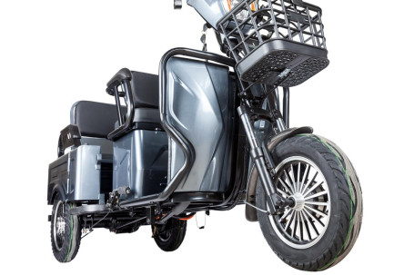 Трицикл электрический Rutrike Gelbert Tuban 48V/60V 600Вт (серый)