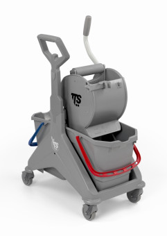 Тележка TTS NICKITA (2х25л, отжим DRY, серый)