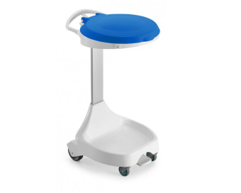 Держатель TTS для мешка W20 (педаль, колеса, крышка синяя)