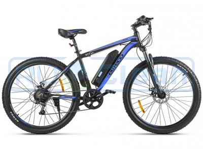Электровелосипед Eltreco XT 600 D (черно-синий)