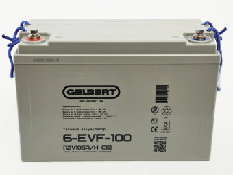 Тяговый аккумулятор Gelbert 6-EVF-100 (12В, 105Ач, AGM)