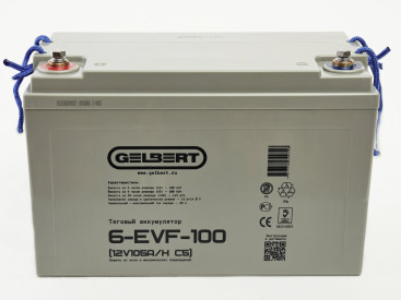Тяговый аккумулятор Gelbert 6-EVF-100 (12В, 105Ач, AGM)