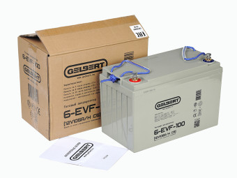 Тяговый аккумулятор Gelbert 6-EVF-100 (12В, 105Ач, AGM)