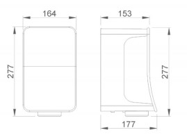Сушилка для рук Nofer FUSION (автомат, черный)