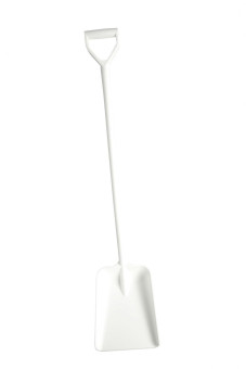 Лопата литая FBK (полипропилен, 270х340х1330 мм, белый)