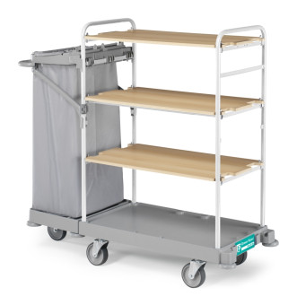 Тележка TTS GREEN HOTEL 921 (4 полки, колеса D150мм)