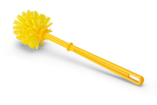 Щетка-ерш IGEAX с ручкой (d80мм, мягкий, желтый)
