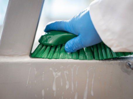 Щетка ручная XL Vikan (230мм, супер жесткий, зеленый)