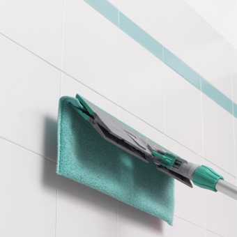 МОП двусторонний TTS (47х18.5см, микрофибра, для гладк.поверхн, зеленый)