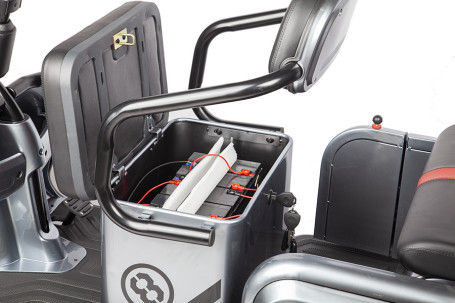 Трицикл электрический Rutrike Экипаж (серый)