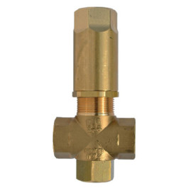 Клапан предохранительный MTM MR401 (280бар, 24л/мин, 3/8"г-3/8"г, By-pass 3/8"г)