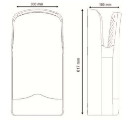 Сушилка для рук Nofer V-JET (автомат, темно-синий)