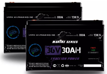 Тяговый аккумулятор Aspil (36В, 30Ач, LiFePO4)