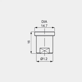 Форсунка 25040 (мундштук Karcher, AISI 416) PNR
