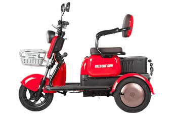 Трицикл электрический Rutrike Gelbert Sun (48/60V, 650W, оранжевый)