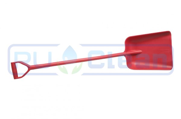 Лопата FBK (полипропилен, 330х380х1330 мм, красный)