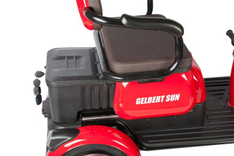 Трицикл электрический Rutrike Gelbert Sun (48/60V, 650W, фиолетово-белый)