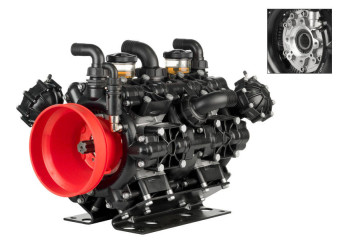 Мембранный насос AR 500 BP TWIN C/F (NBR, 20 бар, 489.4 л/мин, ВОМ 1&quot;⅜-полый вал 32 мм)